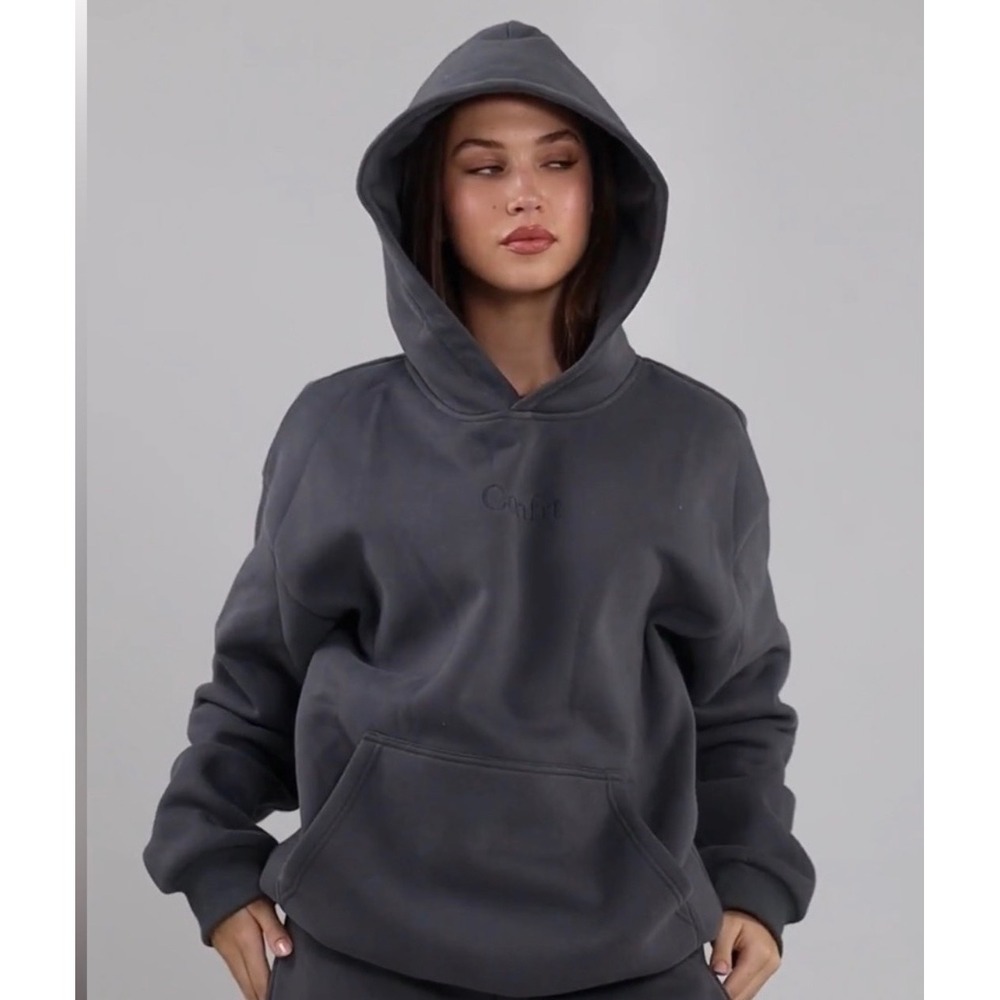Comfrt Signature Hoodie Steel Grey Size Medium